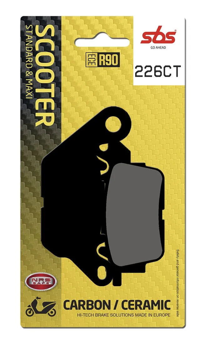 SBS Organic Front Brake Pads 226CT