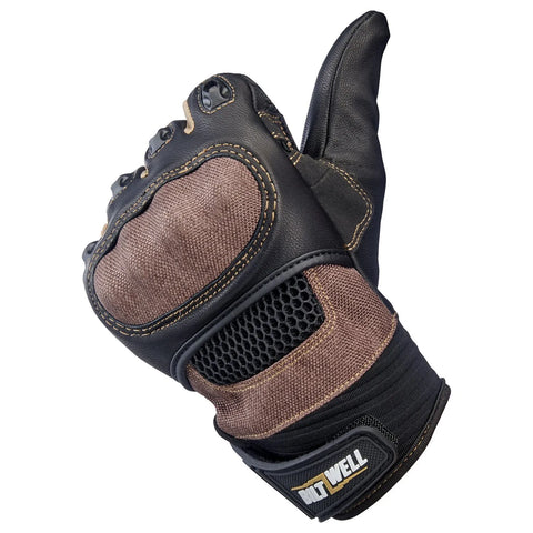 Biltwell Bridgeport Gloves Chocolate/Black