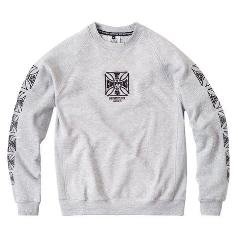 West Coast Choppers Dominator Oversized Sweater Heather Grey
