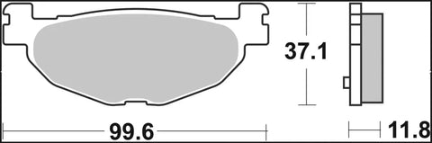 Brembo Sintered Metal Rear Brake Pads 07059XS