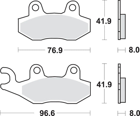 SBS Sintered Metal Front & Rear Brake Pads 197MS