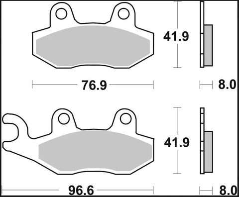 Brembo Sintered Metal Front Brake Pads 07076XS
