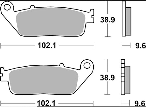 Brembo Sintered Metal Front Brake Pads 07HO41LA