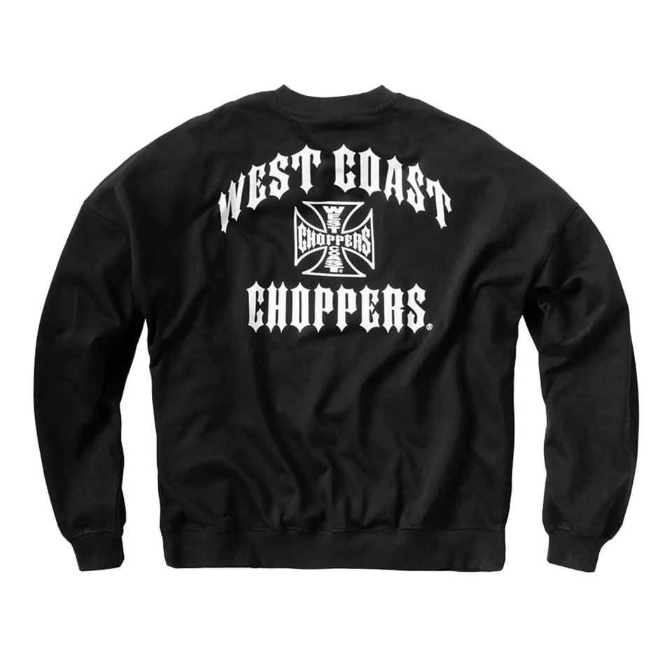 West Coast Choppers Iron Oversized Sweatshirt Black