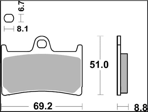 Brembo Sintered Metal Front Brake Pads 07YA23SA