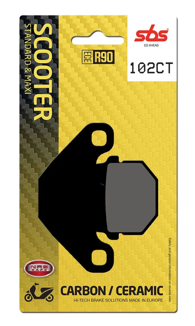 SBS Organic Front & Rear Brake Pads 102CT