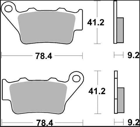 Brembo Sintered Metal Rear Brake Pads 07082XS