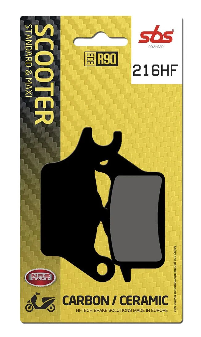 SBS Organic Front Brake Pads Honda AFS 110 / C 125 ABS 216HF