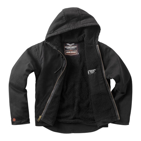 West Coast Choppers Sherpa Lined Work Jacket Black