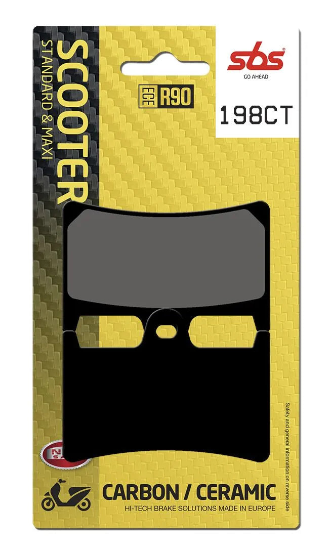 SBS Organic Front Brake Pads 198CT