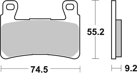 SBS Sintered Metal Front Brake Pads Kawasaki ZX-6 R 636 ABS / ZX-6 R 636, Harley-Davidson XR 1200 860DS-1