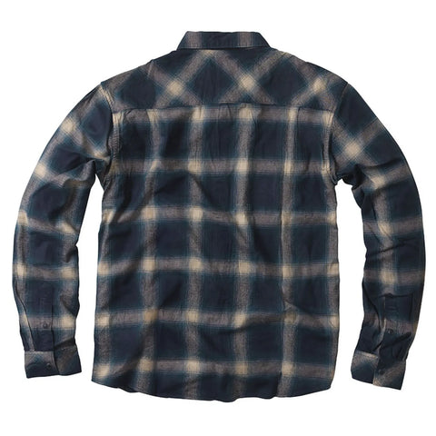 West Coast Choppers Outlaw Flannel Shirt Blue/Beige