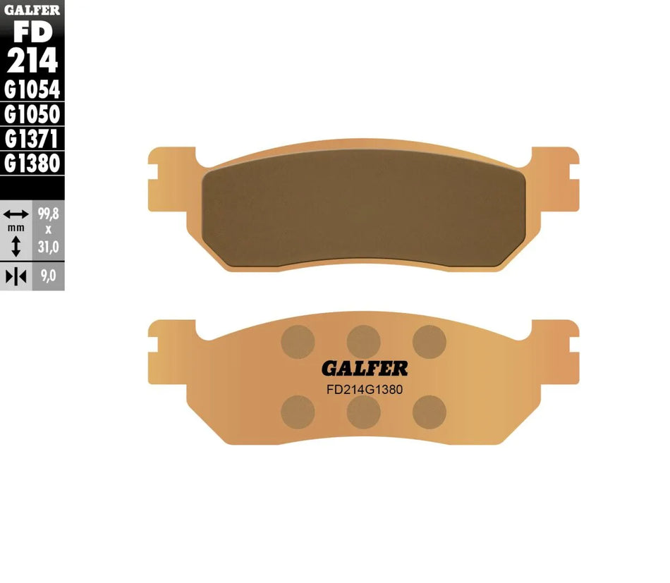 Galfer Sintered Metal Front & Rear Brake Pads FD214G1380