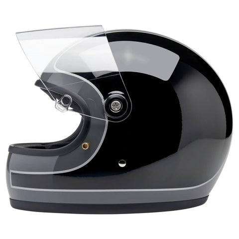 Biltwell Gringo S Helmet Storm Grey/Black Tracker Gloss