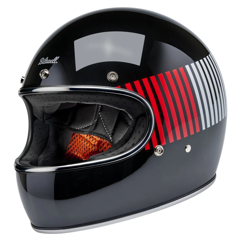 Biltwell Gringo RWB Raceflow Helmet Black