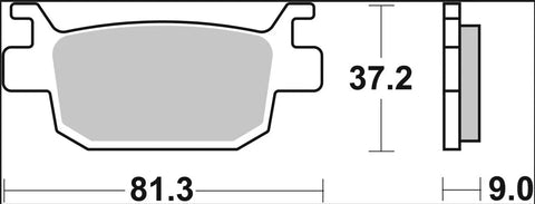 Brembo Sintered Metal Rear Brake Pads 07GR93SP