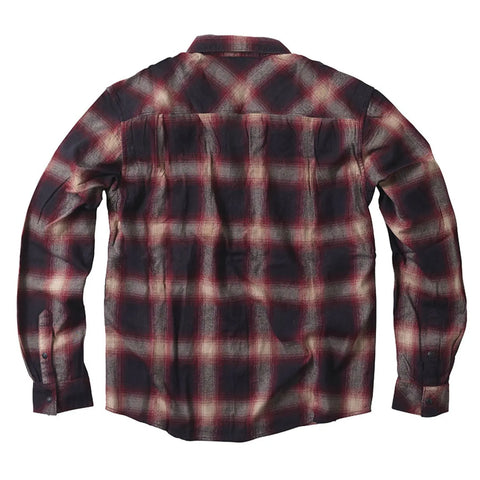 West Coast Choppers Outlaw Flannel Shirt Red/Grey