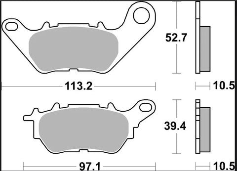 Brembo Ceramic Rear Brake Pads 07YA53CC