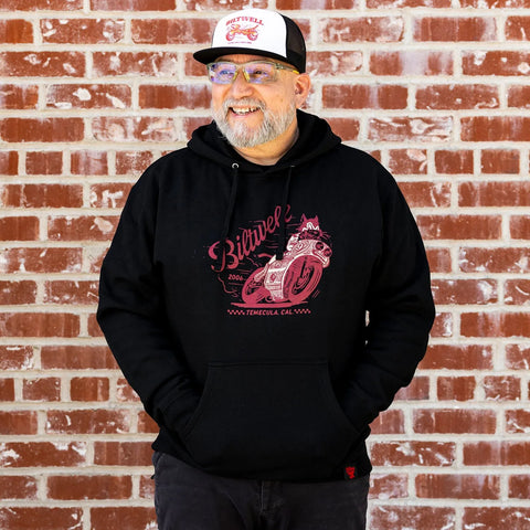 Biltwell Fast Cat Hoodie Black