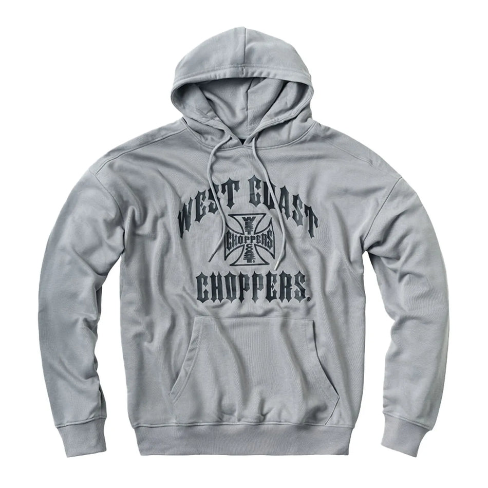 West Coast Choppers Iron Oversized Hoodie Grey