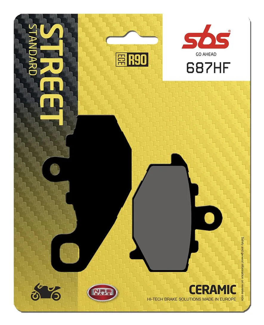 SBS Organic Rear Brake Pads 687HF