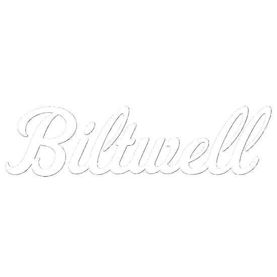Biltwell Script Sticker White 6"