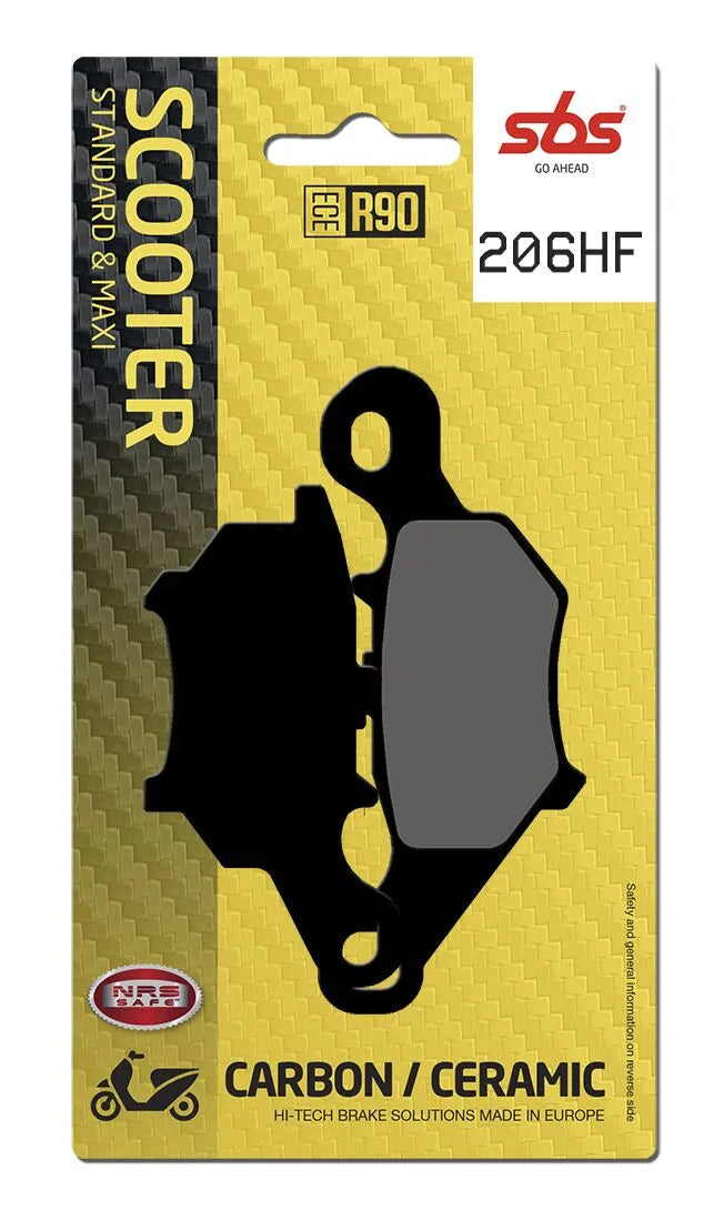 SBS Organic Front Brake Pads Yamaha CS 50 AC / YW 50 F / YW 50 FX 206HF