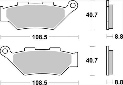 Brembo Sintered Metal Front Brake Pads 07KS07SA