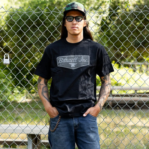 Biltwell Grey Shield T-Shirt Black