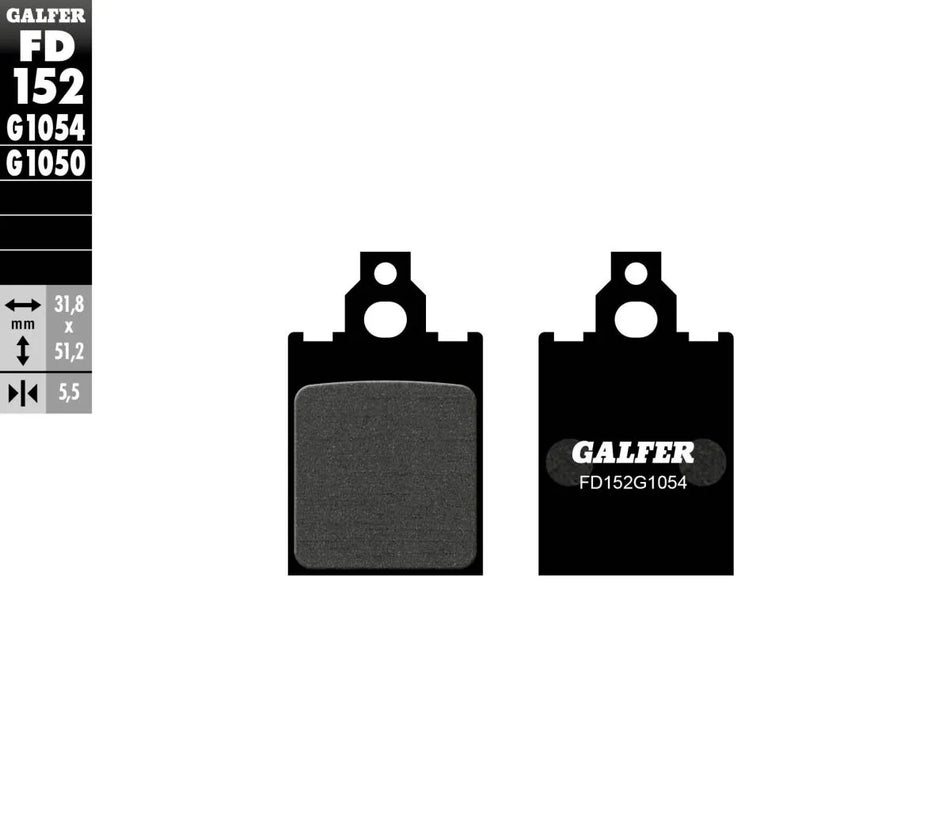 Galfer Sintered Metal Front Brake Pads FD152G1054