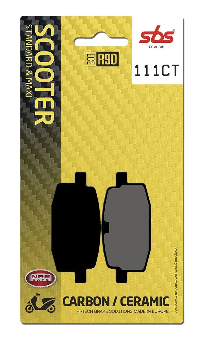 SBS Organic Front & Rear Brake Pads 111CT
