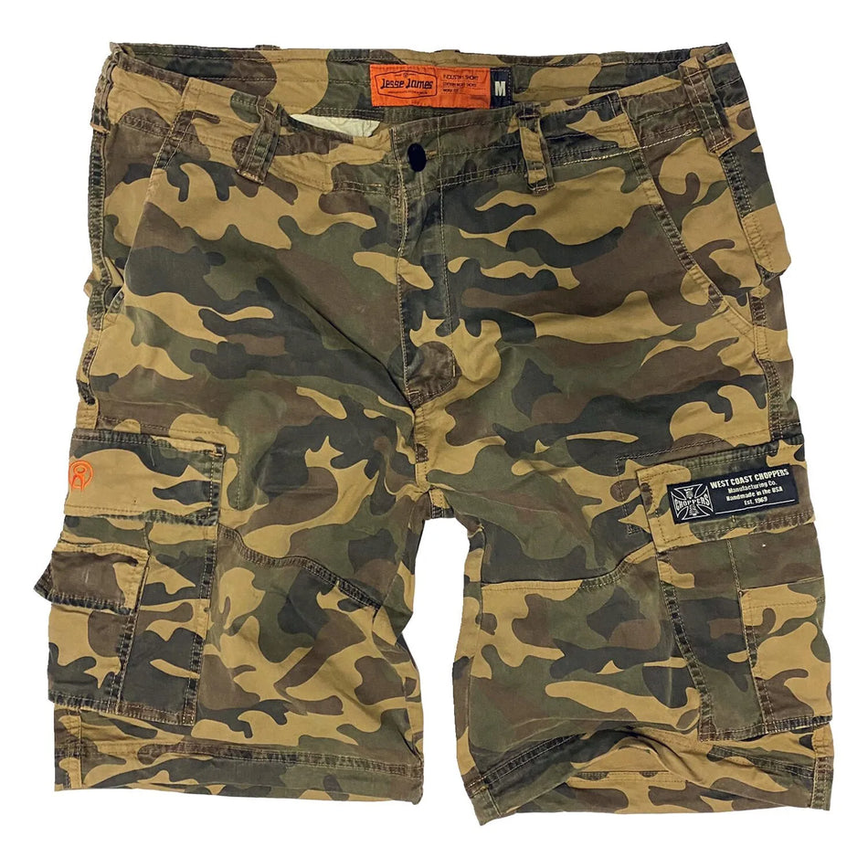 West Coast Choppers CFL Cargo Shorts Vintage Camo