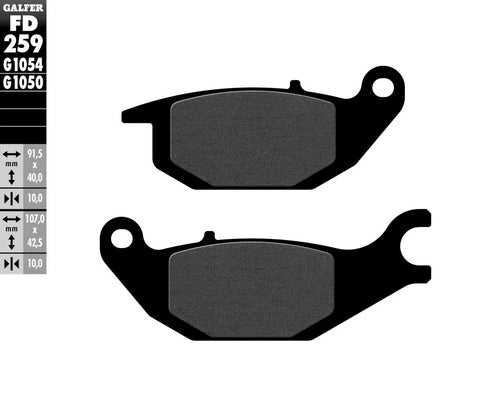 Galfer Sintered Metal Rear Brake Pads FD259G1054