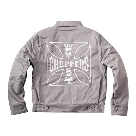 West Coast Choppers OG Lined Work Jacket Silver Grey