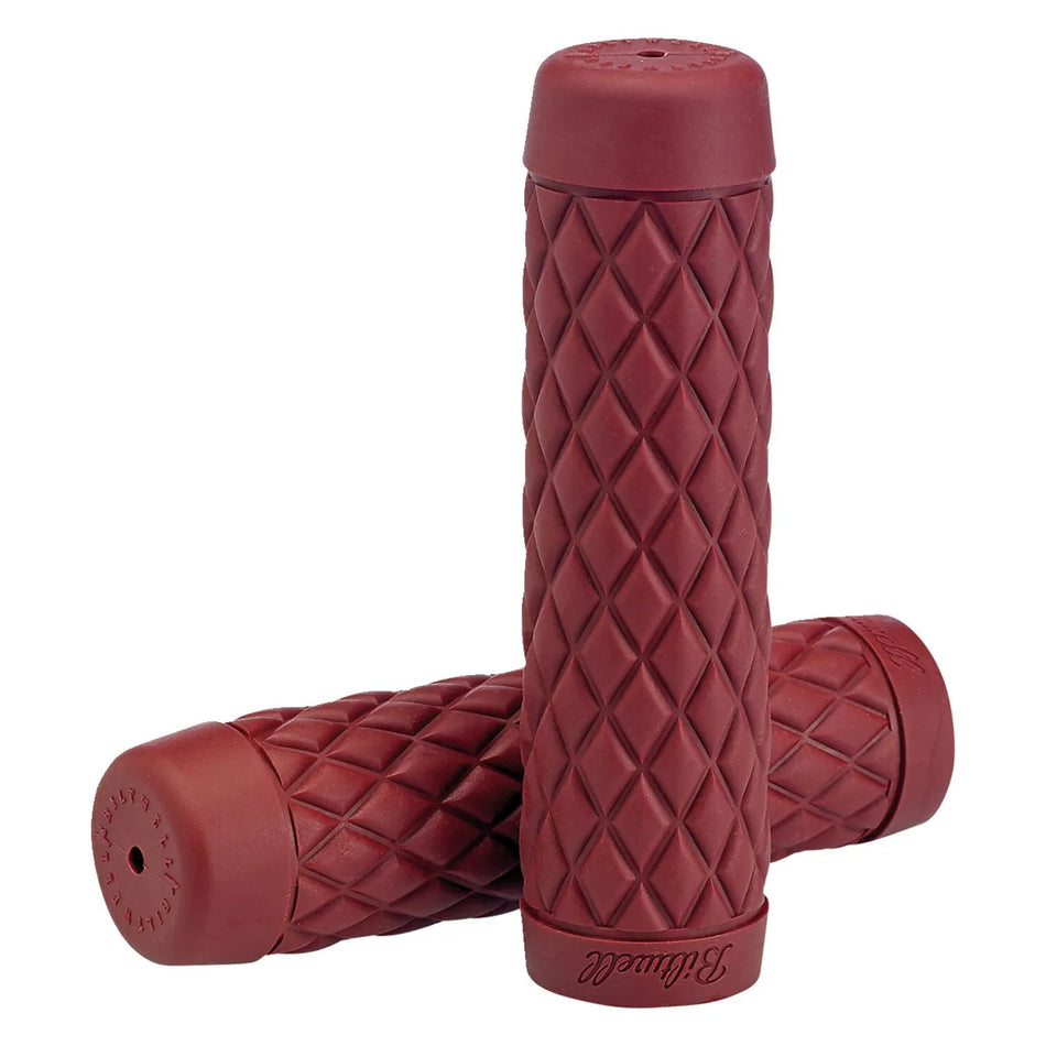 Biltwell 1" TPV Grips Torker Oxblood
