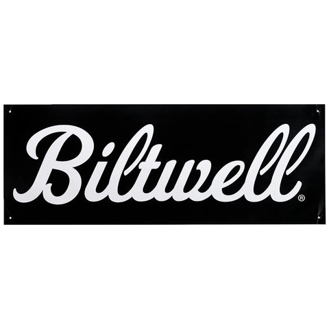 Biltwell Script Shop Banner Black/White