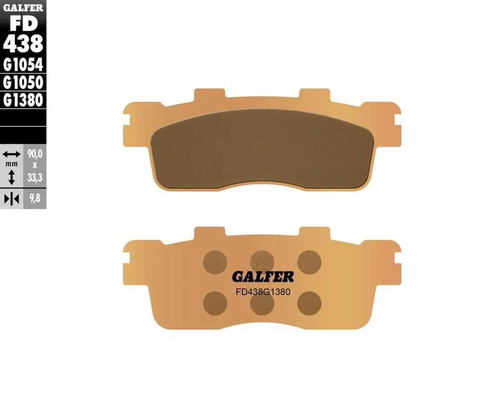 Galfer Sintered Metal Rear Brake Pads FD438G1380