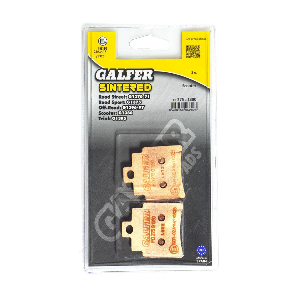 Galfer Sintered Metal Front & Rear Brake Pads FD275G1380