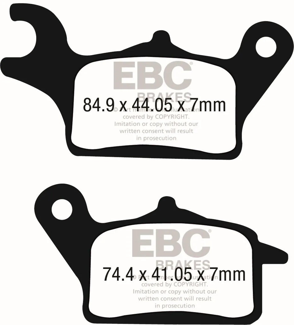 EBC Organic Front Brake Pads SFAC708