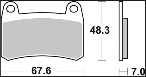 Brembo Sintered Metal Front Brake Pads 07GR83SA