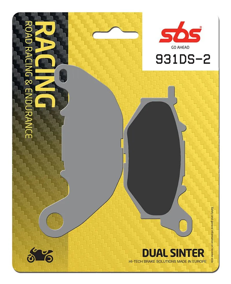SBS Sintered Metal Front Brake Pads Yamaha YZF-R3 ABS / YZF-R25 / YZF-R3 931DS-2
