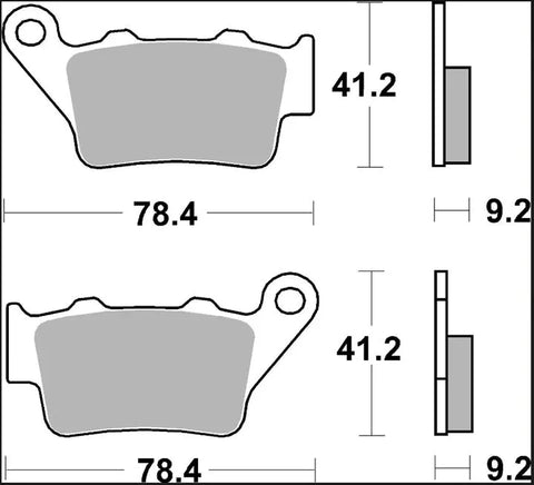 Brembo Ceramic Rear Brake Pads 07082