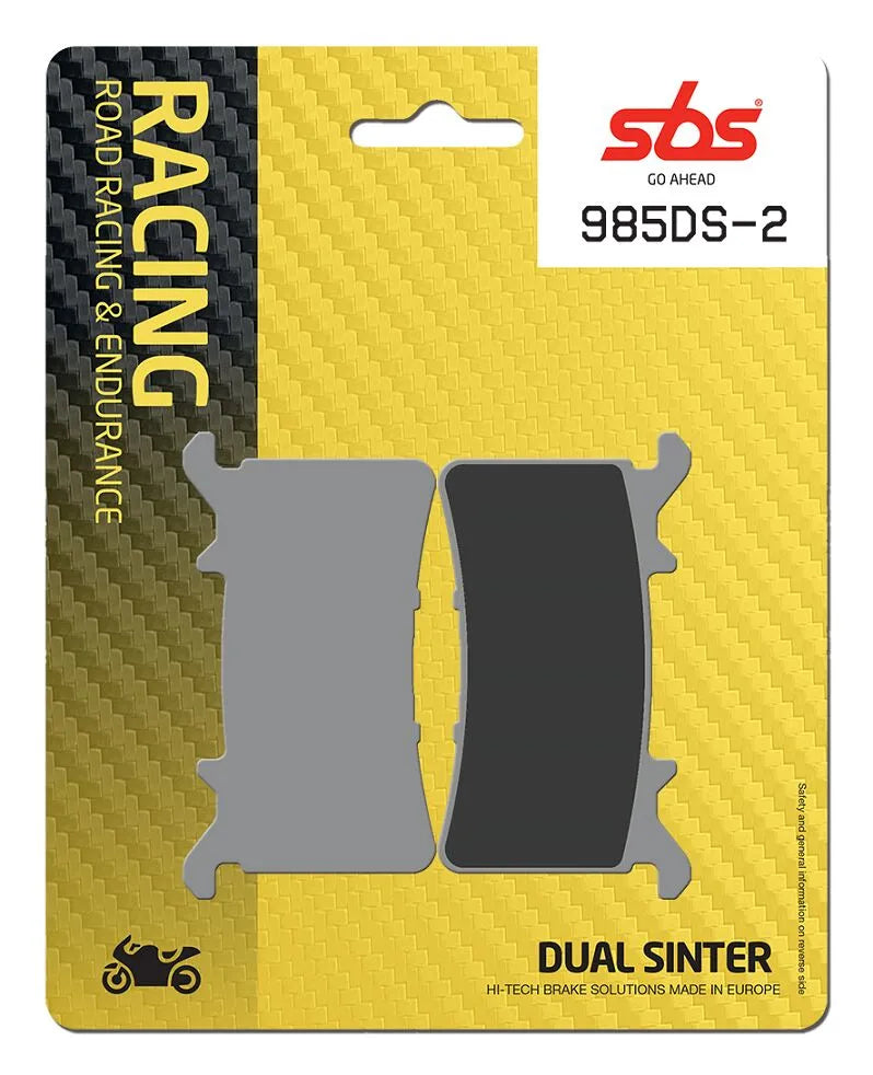 SBS Sintered Metal Front Brake Pads BMW S 1000 RR ABS / M 1000 R ABS, Honda CBR 1000 RR-R ABS 985DS-2