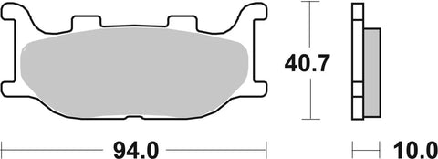 SBS Organic Front Brake Pads 691HF