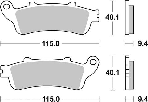 SBS Organic Front Brake Pads Honda FES 125 / FES 150 147HF