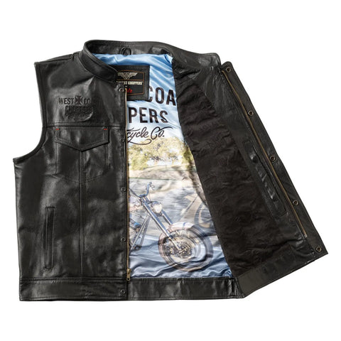 West Coast Choppers x 13 1/2 Dominator Leather Riding Vest