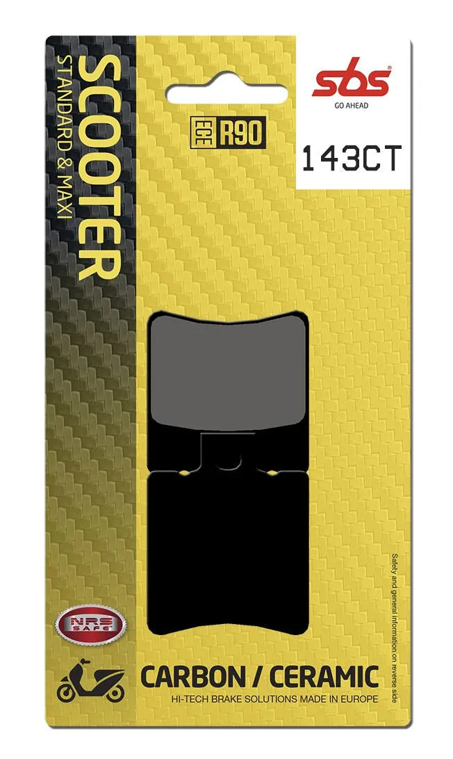 SBS Organic Front & Rear Brake Pads 143CT