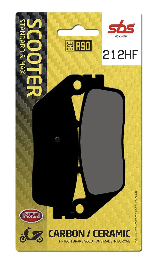 SBS Organic Rear Brake Pads 212HF