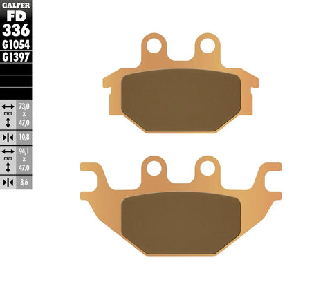 Galfer Sintered Metal Front & Rear Brake Pads FD336G1397