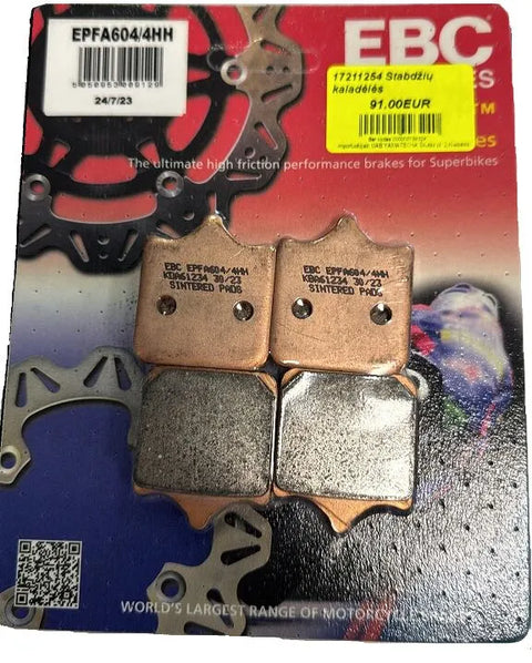 EBC Sintered Metal Front Brake Pads EPFA604/4HH